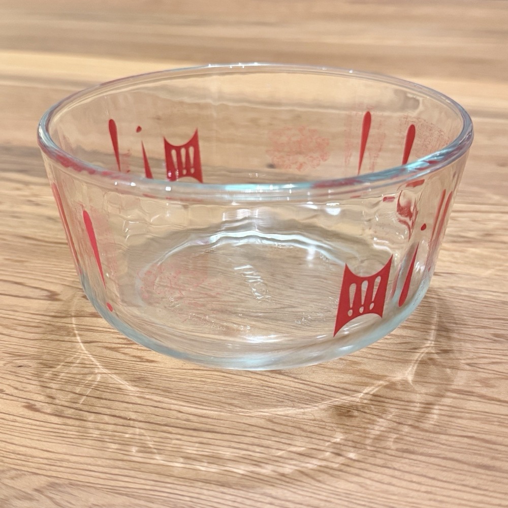 Vintage Pyrex 7201-22 I Love You Heart 1 QT 950 ML Glass Bowl - Picture 2 of 7